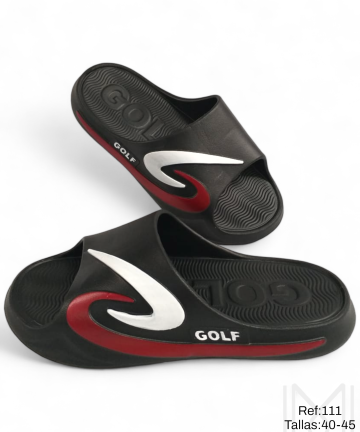 CHANCLA HOMBRE GOLFER 111-HN NEGRA 40 AL 45